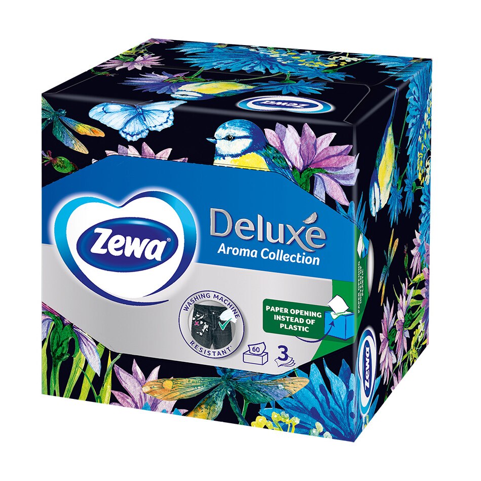 Servetele faciale Zewa Aroma Collection, 3 straturi, 60 bucati