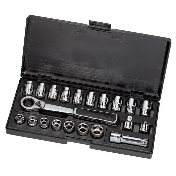 Trusa capete tubulare, Sata, antrenor cu clichet ,21 piese