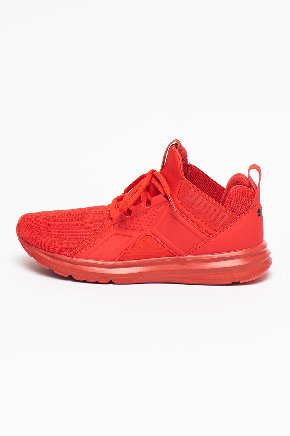 Puma, Pantofi din material textil pentru alergare Enzo High Risk, Rosu