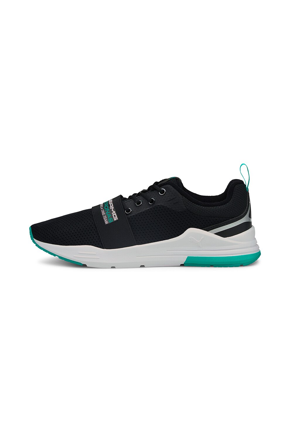 Puma, Pantofi sport de plasa cu aspect tricotat Wired Run, Negru, 44