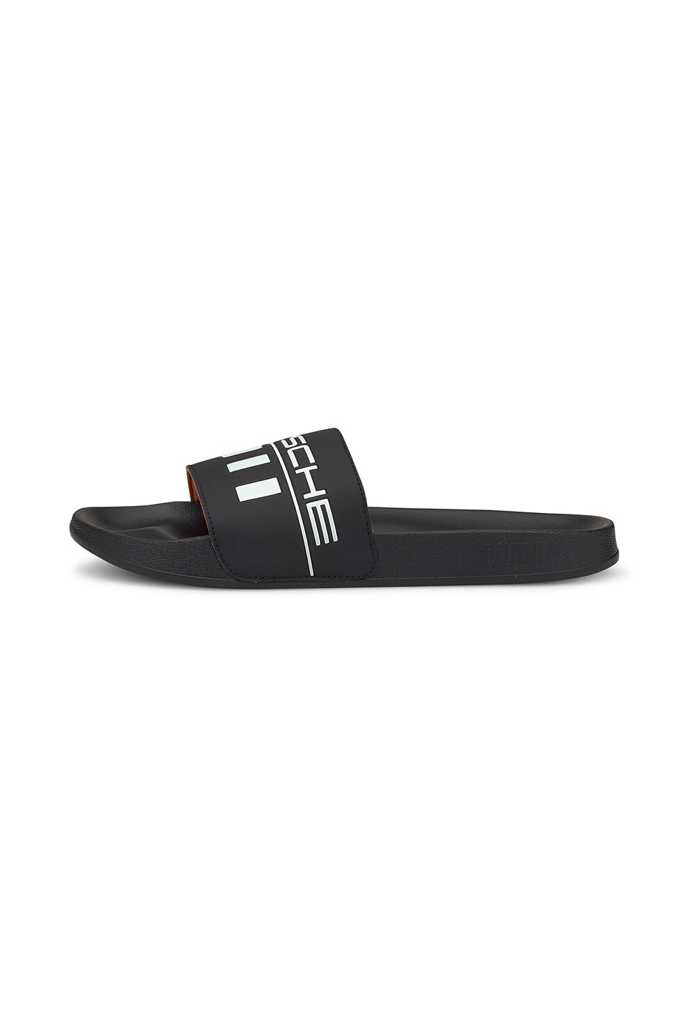 Puma, Papuci de piele ecologica Leadcat, Negru/Alb, 39