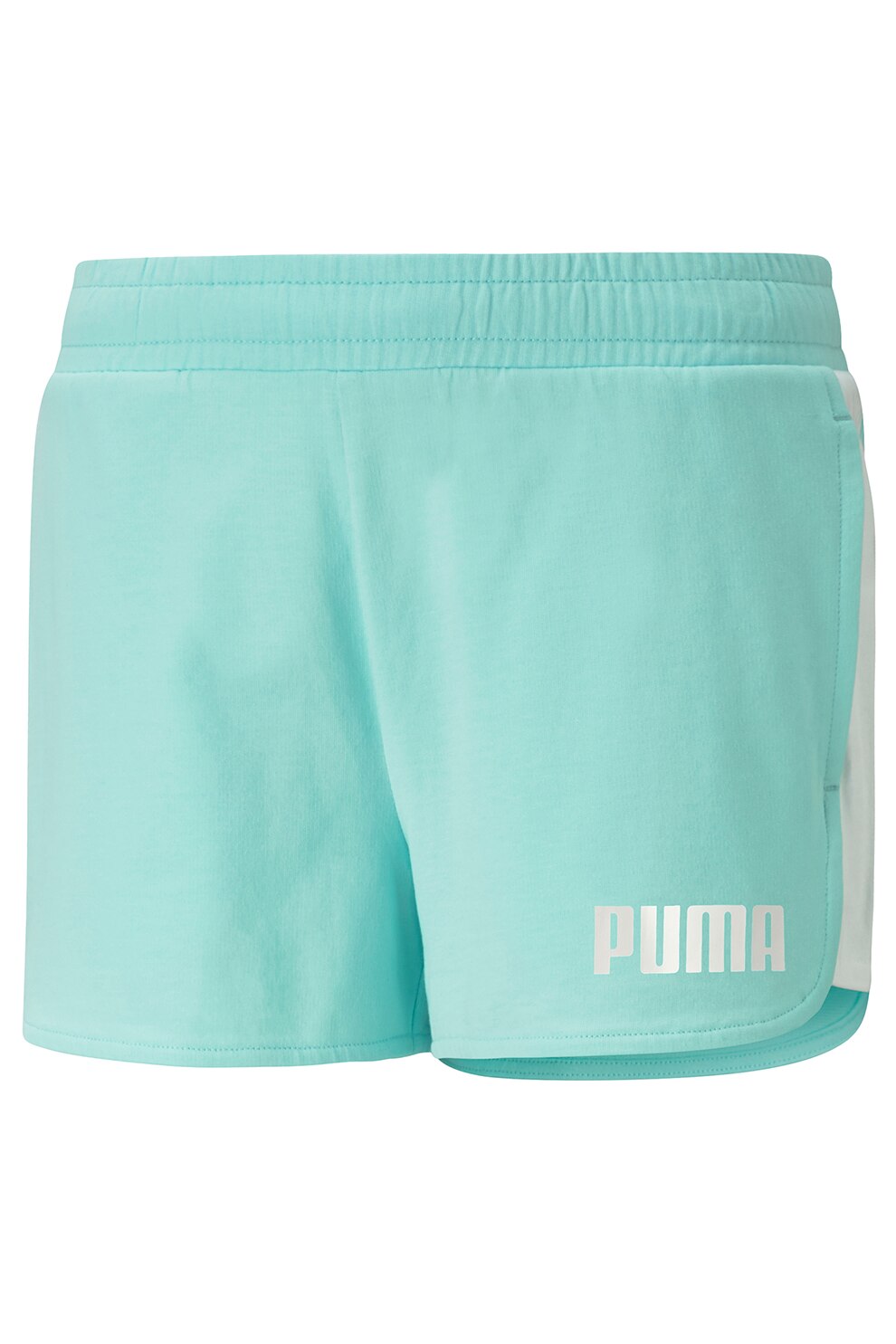 Puma, Pantaloni scurti cu talie elastica Alpha, Albastru aqua