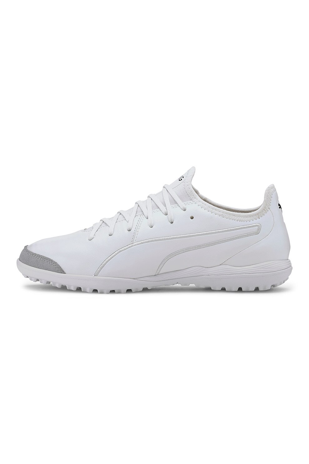 Puma, Pantofi de piele pentru fotbal King Pro, Alb
