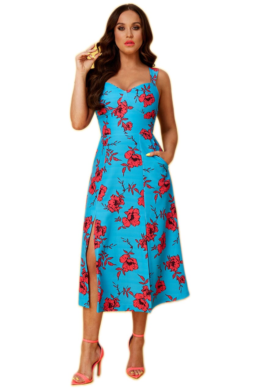 Rochie ocazie city goddess GD 2327V Albastru - marime 44