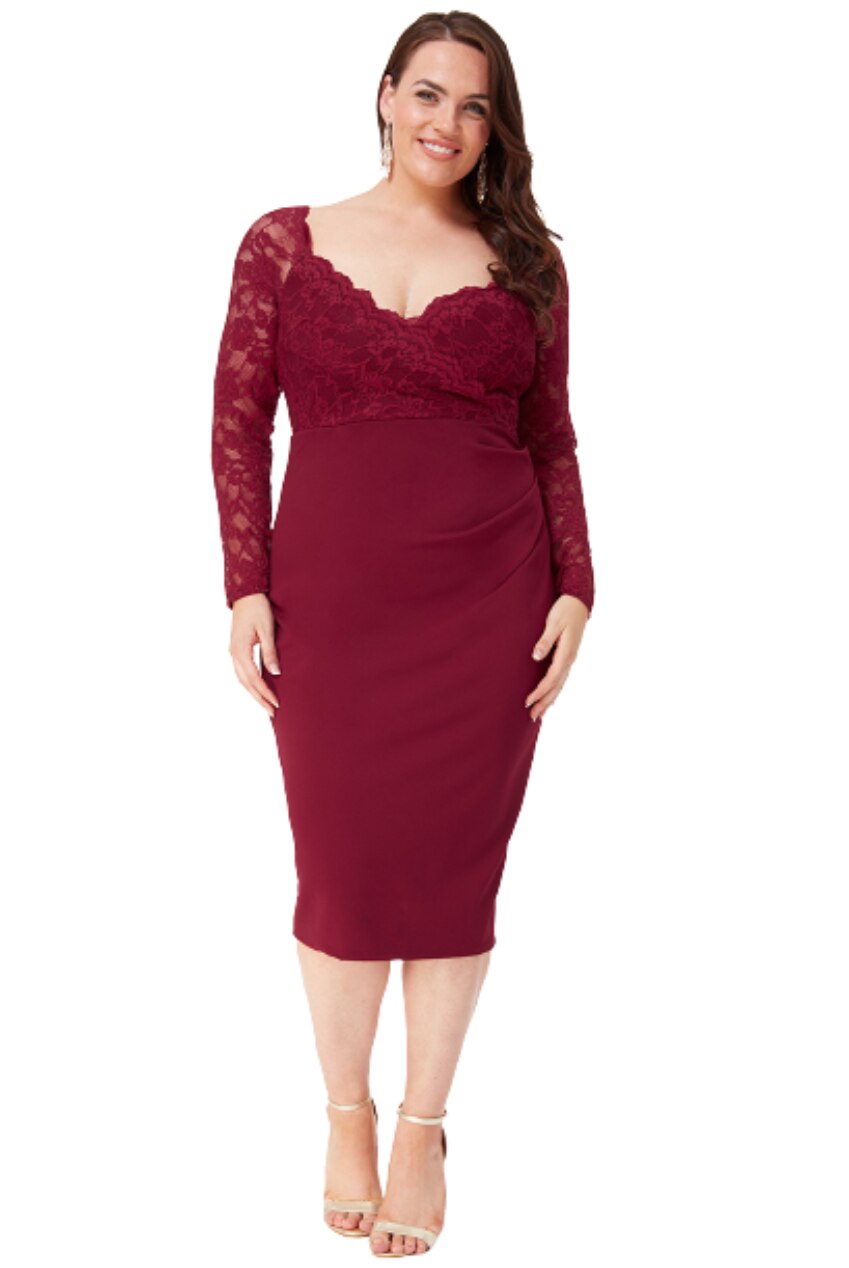 Rochie ocazie city goddess GD 2562p, Visiniu