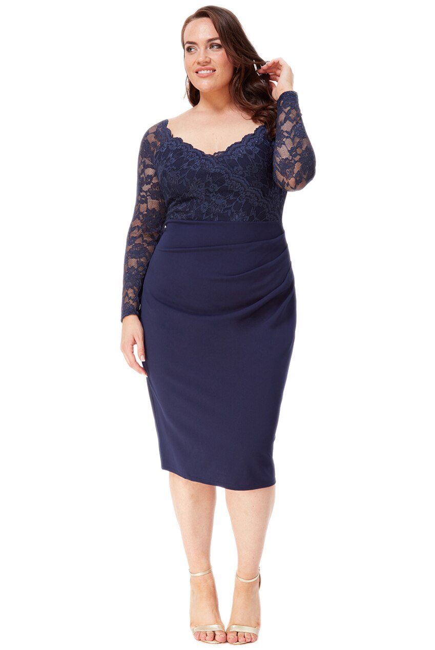 Rochie ocazie city goddess GD 2562p, Bleumarin