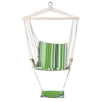 Hamac tip leagan, PROCART, single, 100x48 cm, suport pentru picioare, bara lemn Hamac tip leagan, PROCART, single, 100x48 cm, suport pentru picioare, bara lemn
