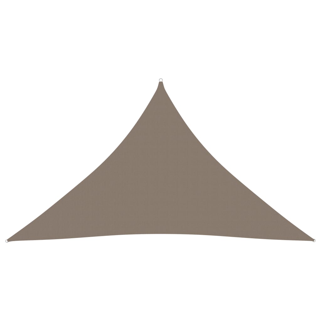 Panza parasolar triunghiular, vidaXL, Tesatura oxford, 3.5 x 3.5 x 4.9 m, Gri taupe