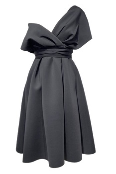 Rochie eleganta, cu umeri cazuti, Negru Rochie eleganta, cu umeri cazuti, Negru