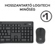 Logitech MK295 Silent Vezeték nélküli billentyűzet + egér, Magyar kiosztás, Fekete