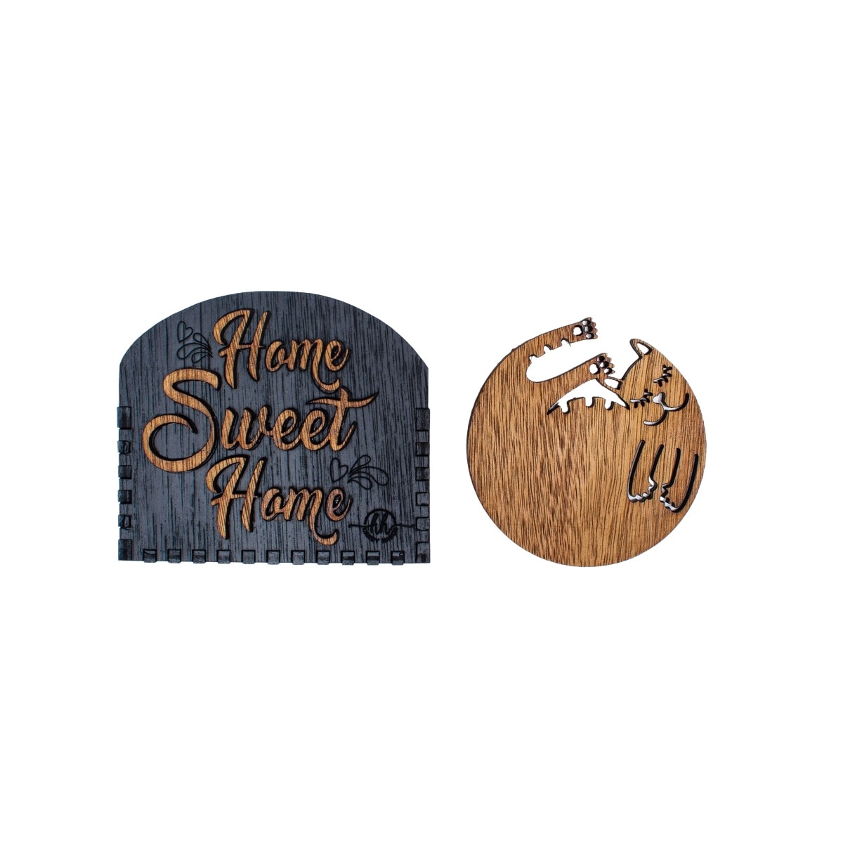 Set suporturi Personalizabil pentru pahare Pisica 9 cm x 9 cm