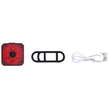 Lumina LED stop pentru bicicleta Dynamic WH2036, culoare rosu, baterie 200 mAh, incarcare USB Lumina LED stop pentru bicicleta Dynamic WH2036, culoare rosu, baterie 200 mAh, incarcare USB