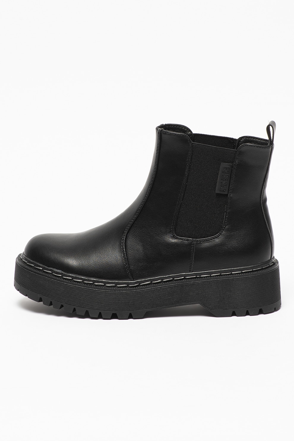 Big Star, Ghete Chelsea de piele ecologica, Negru, 41