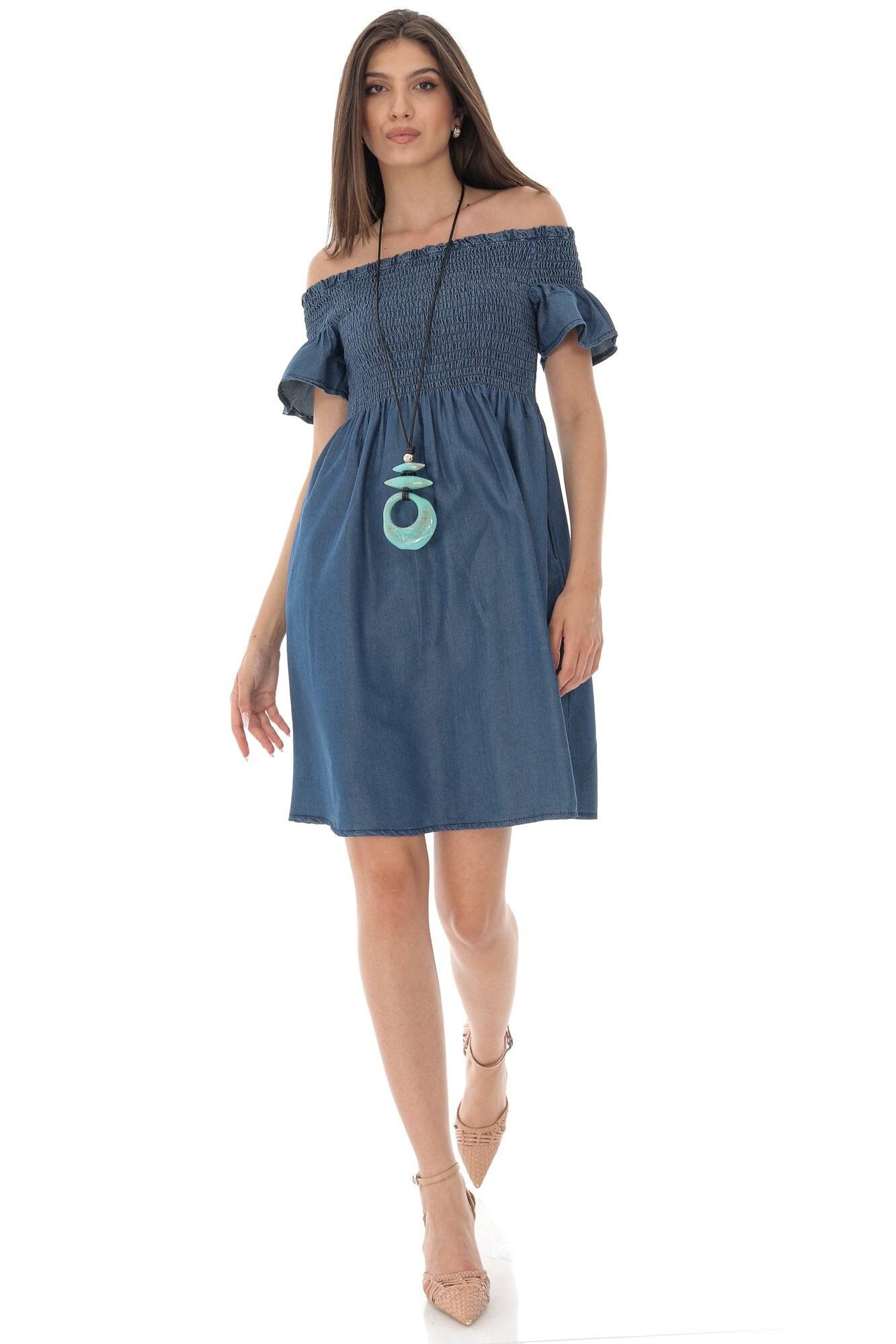 Rochie, ROH DR4305, cu bust incretit,