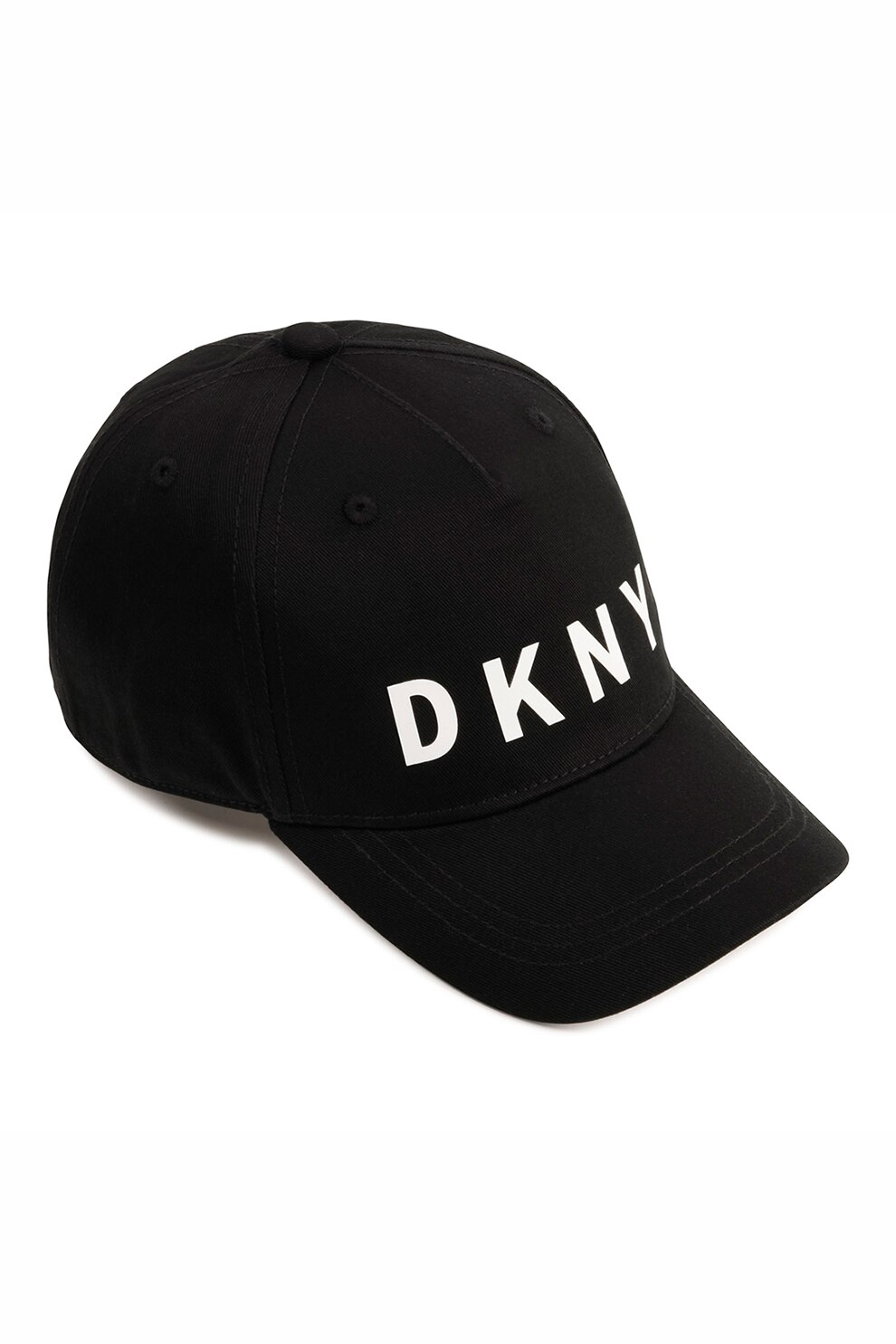 DKNY, Sapca cu imprimeu logo, Negru/Alb, 58 CM Standard