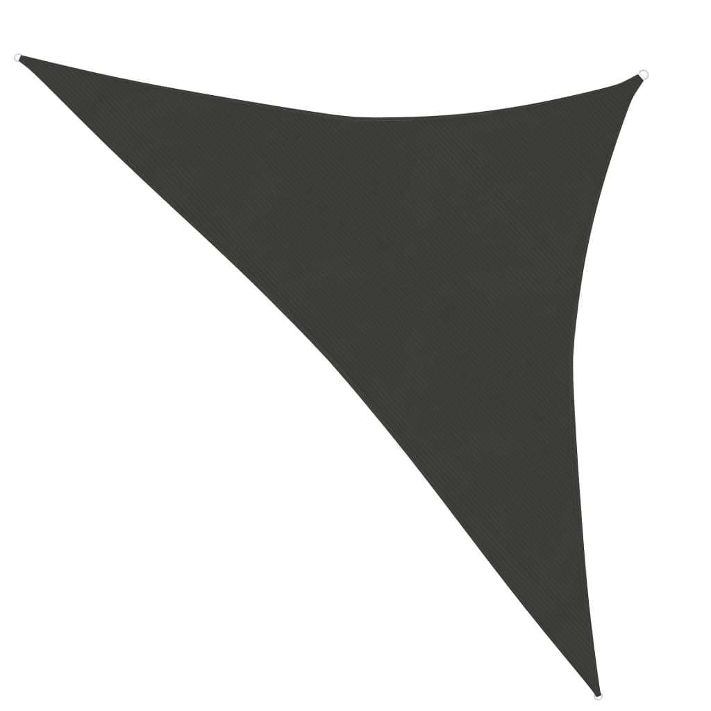 Panza parasolar triunghiular, vidaXL, HDPE, 2,5 x 2,5 x 3,5 m, 90% protectie UV, Antracit
