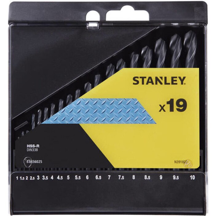 Set de burghie HSS-R pentru metal 1-10 mm V STA56025-QZ STANLEY