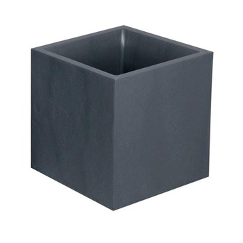 Jardiniera mare patrata antracit 49,5x49,5x49,5 cm stone Jardiniera mare patrata antracit 49,5x49,5x49,5 cm stone