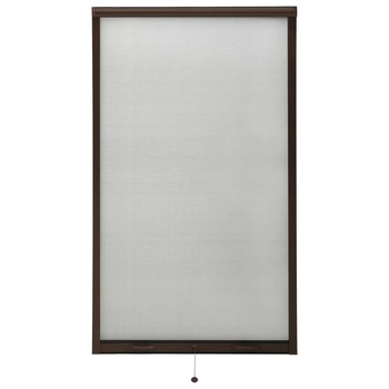 Plasa de insecte pentru fereastra, tip rulou, vidaXL, Fibra de sticla, 90 x 170 cm, Maro Plasa de insecte pentru fereastra, tip rulou, vidaXL, Fibra de sticla, 90 x 170 cm, Maro