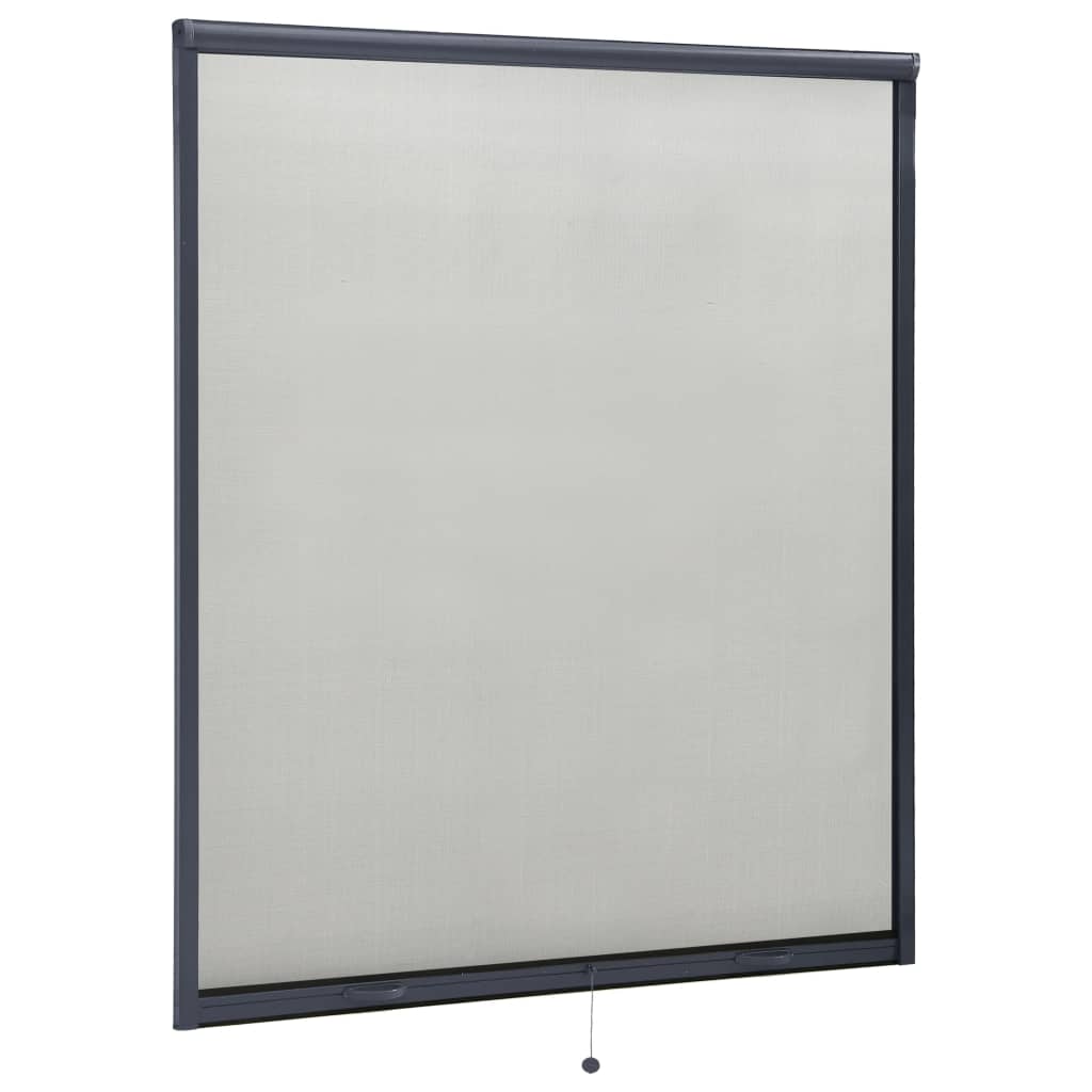 Plasa de insecte pentru fereastra, tip rulou, vidaXL, Fibra de sticla, 160 x 170 cm, Antracit