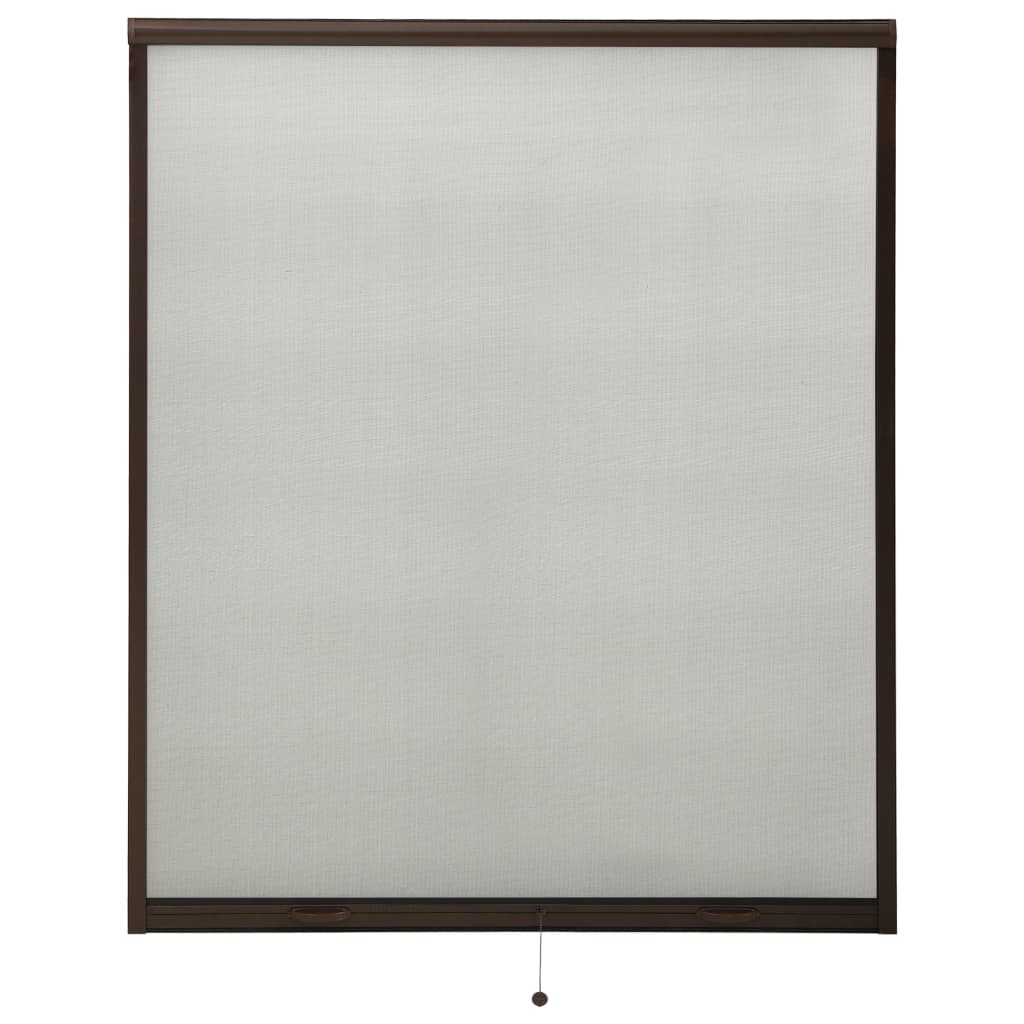 Plasa de insecte pentru fereastra, tip rulou, vidaXL, Fibra de sticla, 160 x 170 cm, Maro