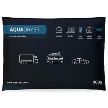 Saculet dezumidificator auto, Wessper AquaDryer, absoarbe si retine umezeala, Regenerabile, 900gr Saculet dezumidificator auto, Wessper AquaDryer, absoarbe si retine umezeala, Regenerabile, 900gr