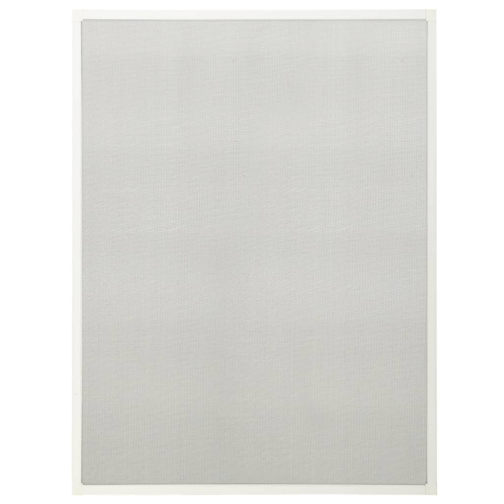 Plasa de insecte pentru fereastra, vidaXL, Aluminiu-fibra de sticla, 80 x 120 cm, Alb