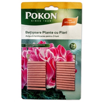 Ingrasamant plante cu flori betisoare Pokon 24 bucati pentru 3 luni Ingrasamant plante cu flori betisoare Pokon 24 bucati pentru 3 luni