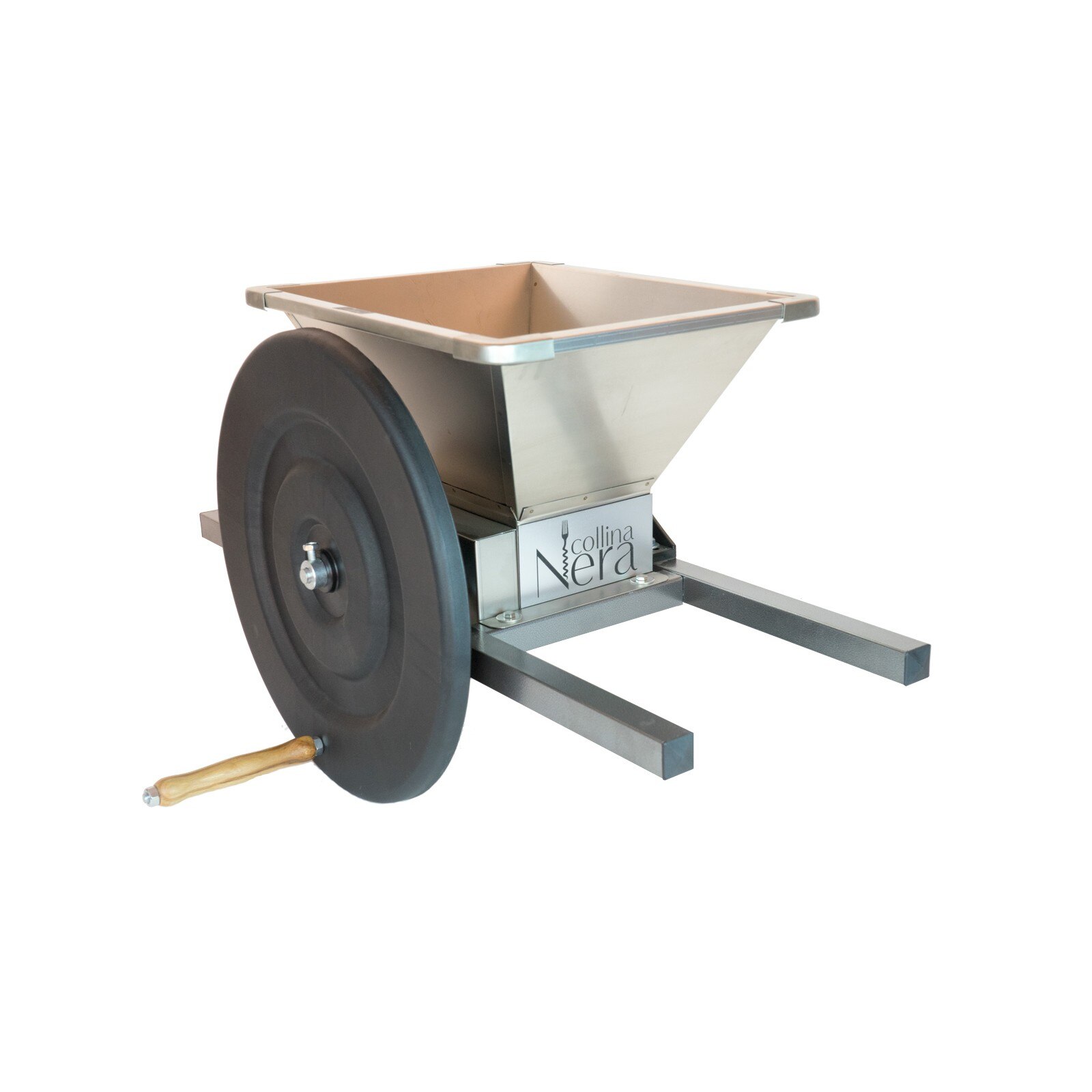 Zdrobitor fructe mic din inox Lore Enologia model LFCSH