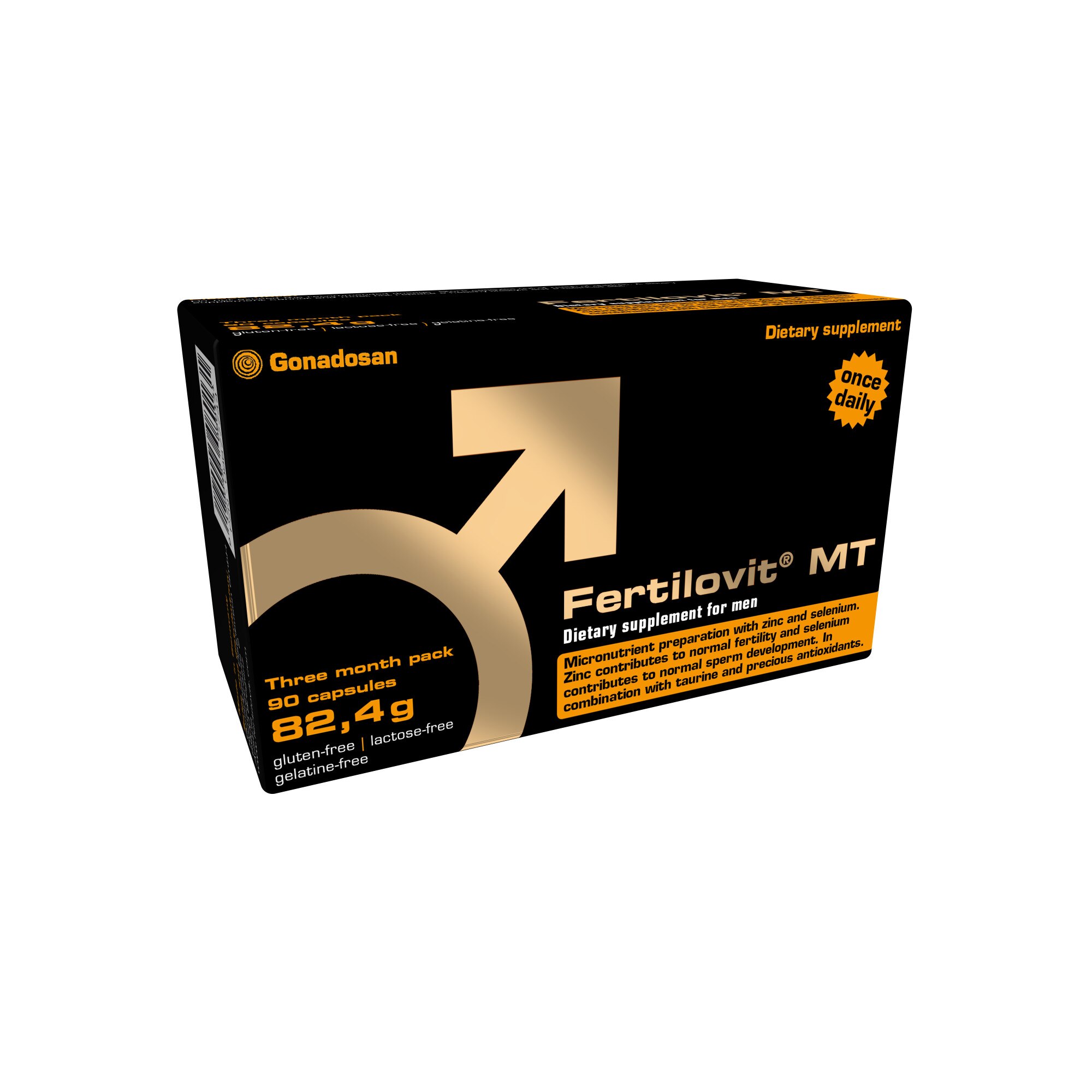 Fertilovit MT, Gonadosan, Tratament infertilitate barbati, 90 capsule