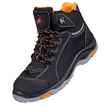 Bocanci de protectie S3, Winson, din piele de nubuc, cu bombeu si lamela din metal si talpa antiderapanta, marimea 46 Bocanci de protectie S3, Winson, din piele de nubuc, cu bombeu si lamela din metal si talpa antiderapanta, marimea 46