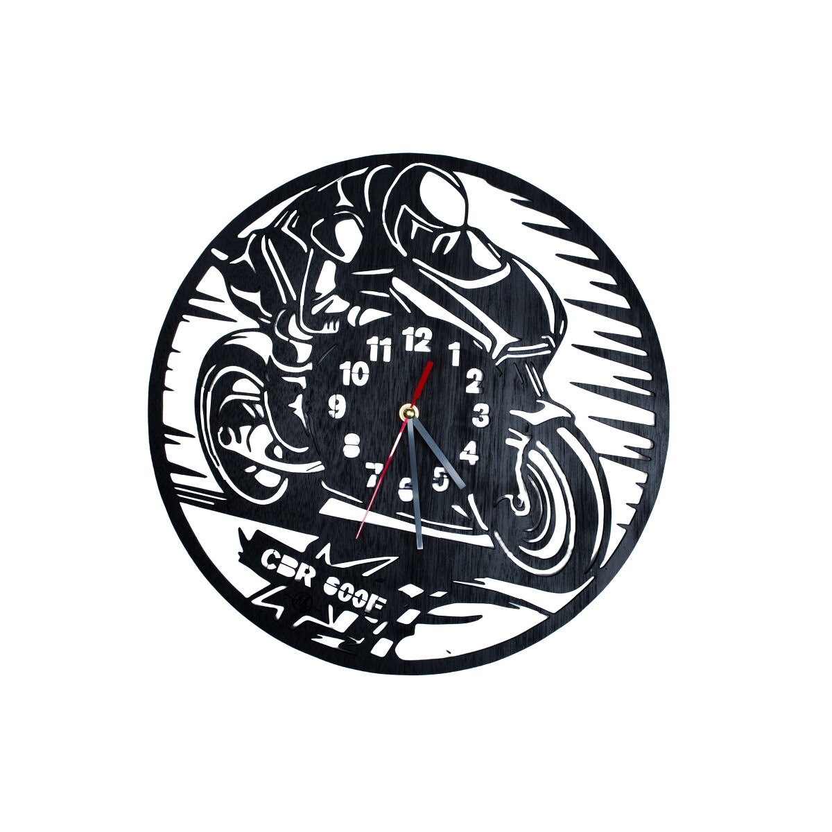 Ceas Decorativ Personalizabil din lemn Motor CBR 600F 29 cm x 29 cm