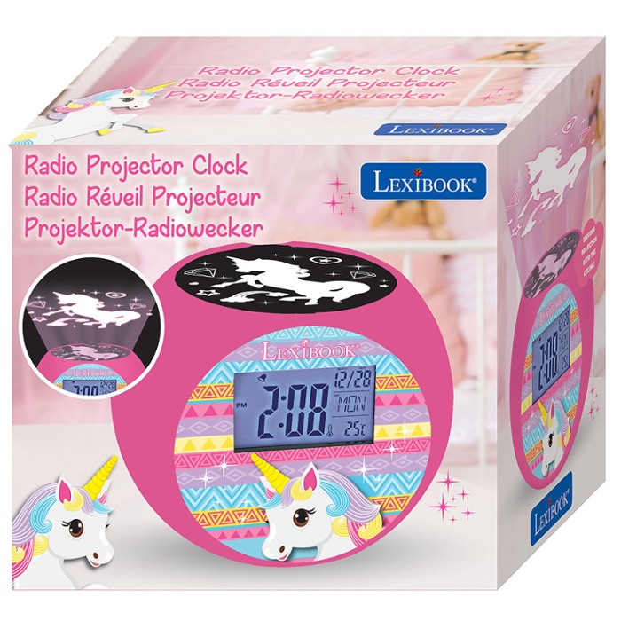 Ceas Proiector Copii Lexibook Unicorn 13 x 10 x 10.5 cm