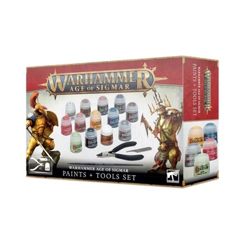 Set Vopsele plus Accesorii Warhammer Age Of Sigmar, Games Workshop, Age of Sigmar Paints + Tools V2 Set Vopsele plus Accesorii Warhammer Age Of Sigmar, Games Workshop, Age of Sigmar Paints + Tools V2