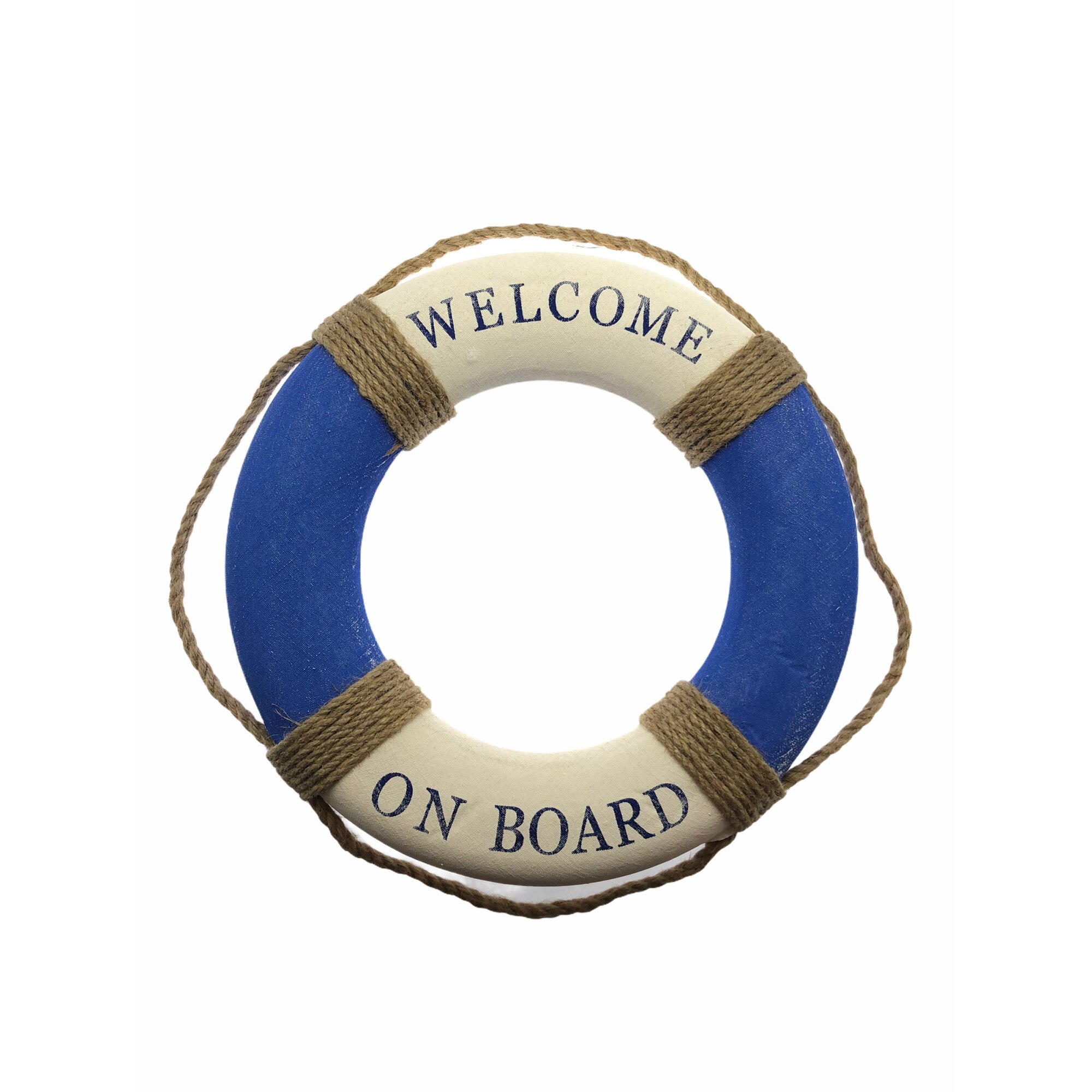 Colac decorativ, Welcome on board, Atelier, 20cm