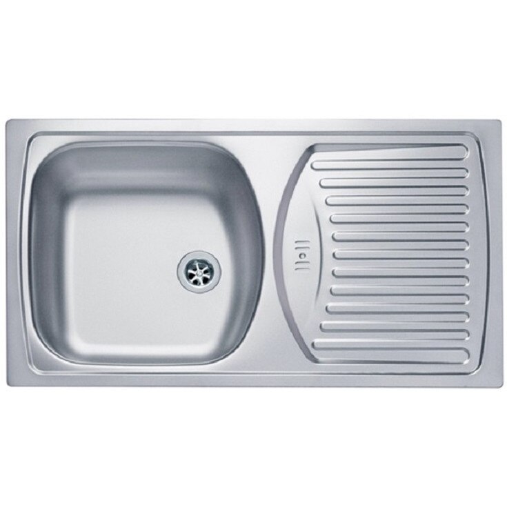 Chiuveta bucatarie, finisaj satinat, culoare inox, Alveus Basic 150