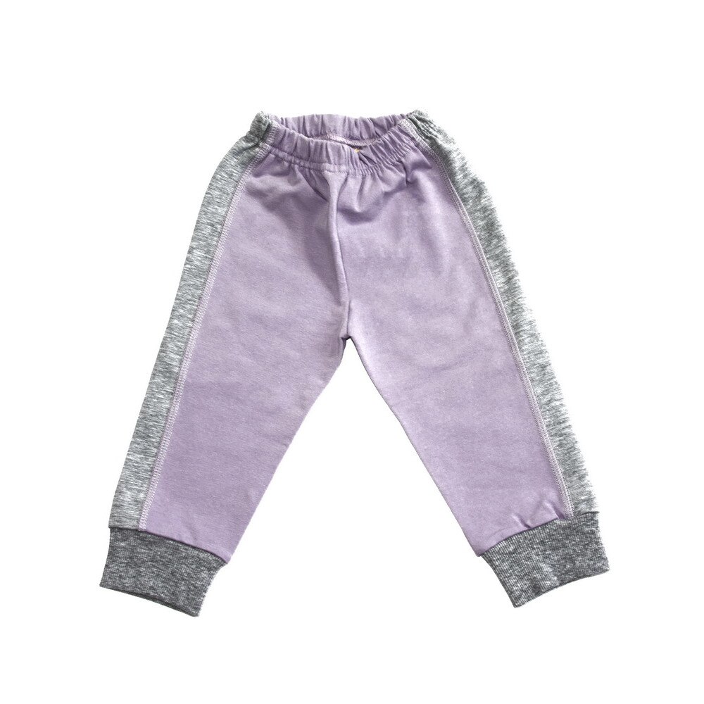Pantaloni baby trening cu manseta Pifou, 611445, 6-9 luni, model 9, lila