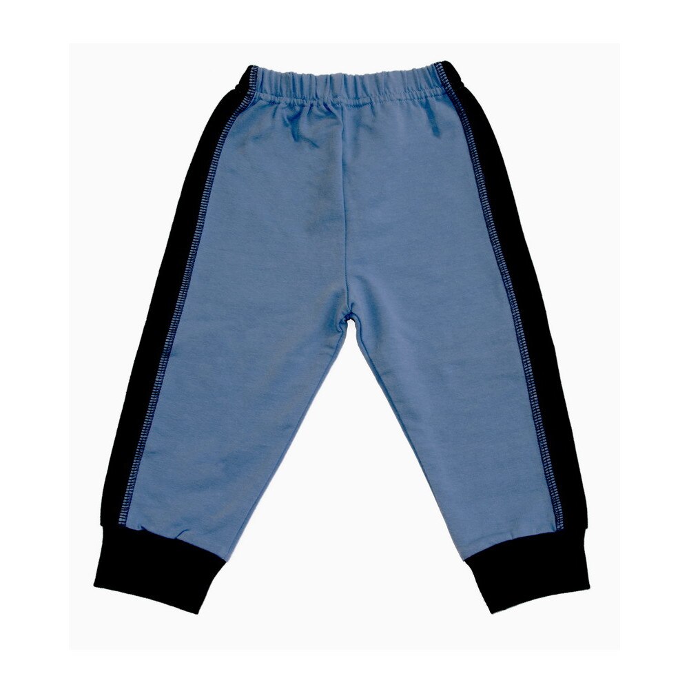 Pantaloni baby trening cu manseta Pifou, 611445, 6-9 luni, model 9, albastru