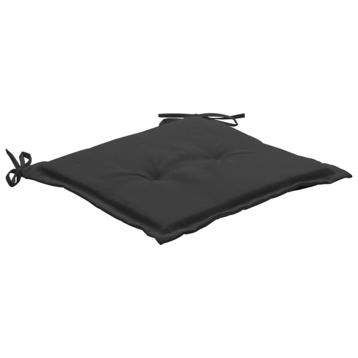 Set perne scaune gradina vidaXL, 6 buc. negru 50x50x3 cm tesatura Oxford, 0.95 kg