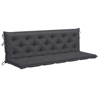 Perna pentru balansoar/legan gradina, vidaXL, Tesatura-poliester, 180 x 50 cm, Antracit Perna pentru balansoar/legan gradina, vidaXL, Tesatura-poliester, 180 x 50 cm, Antracit