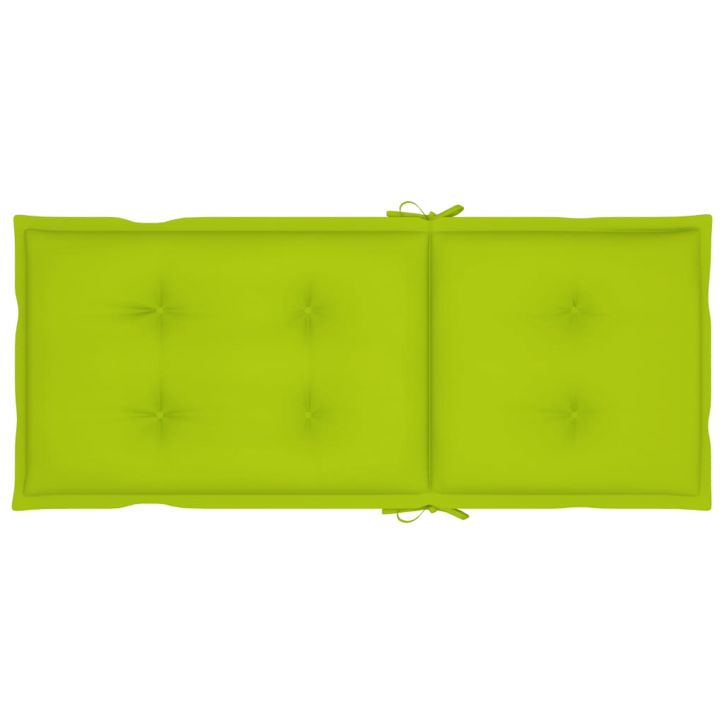 Set de 4 perne de scaun de gradina, vidaXL, Tesatura-poliester, 120 x 50 x 7 cm, Verde aprins