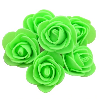 Set de 500 trandafiri de spuma, de 3.5 cm, verde Set de 500 trandafiri de spuma, de 3.5 cm, verde