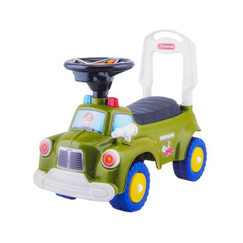 Masinuta 2 in 1, fara pedale, Verde militar, 49x24x42 cm, Robentoys Masinuta 2 in 1, fara pedale, Verde militar, 49x24x42 cm, Robentoys