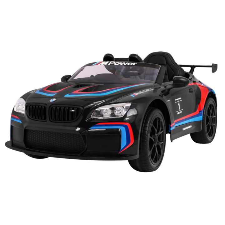 BMW M6 GT3 fekete sportos akkumulátoros autó
