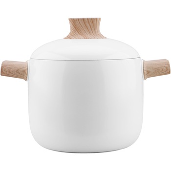 Oala cu capac Amercook K-White, 20 x 16.8 cm, inductie Oala cu capac Amercook K-White, 20 x 16.8 cm, inductie