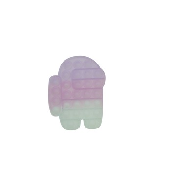 Jucarie antistres din silicon, Pop it Now and Flip It, Among us, 12 cm, Transparent Jucarie antistres din silicon, Pop it Now and Flip It, Among us, 12 cm, Transparent