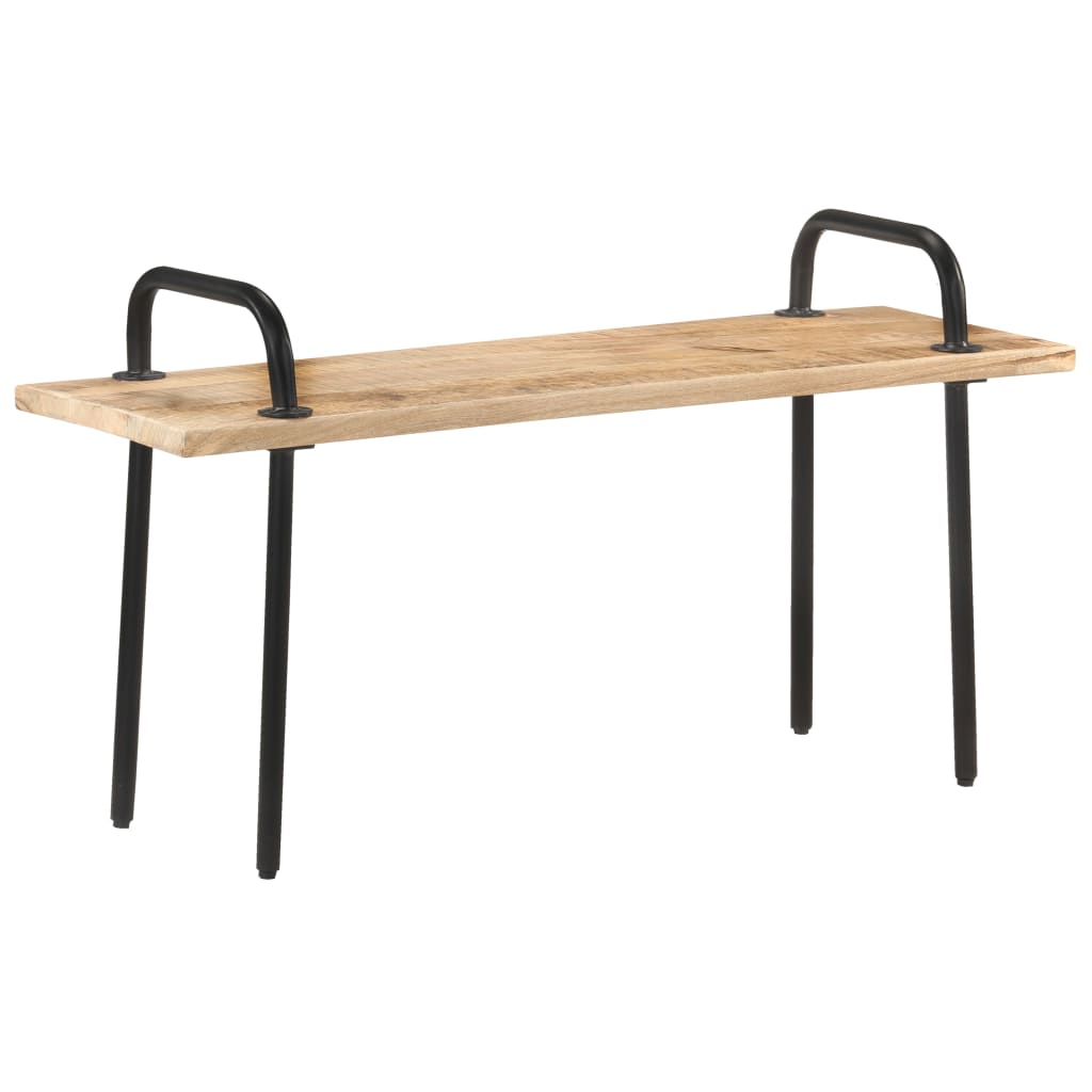 Banca de hol din lemn de mango vidaXL, Lemn, 110 x 35 x 60 cm, Maro