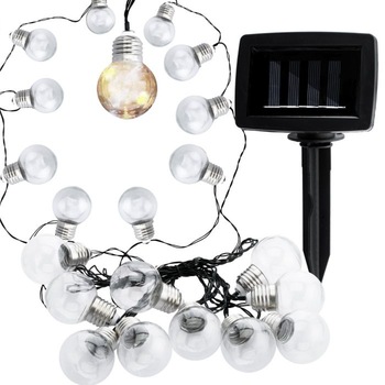 Ghirlanda solara de gradina 10 becuri 3000K, Polux Ghirlanda solara de gradina 10 becuri 3000K, Polux