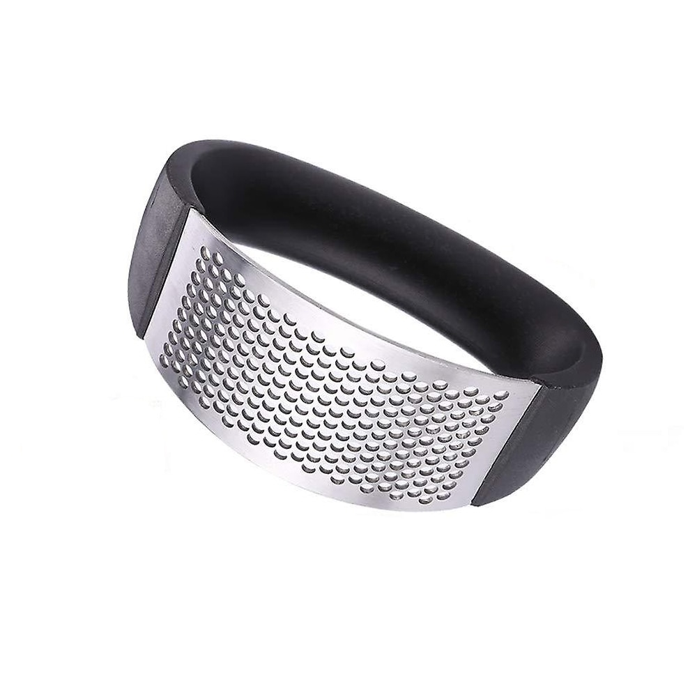 Presa usturoi manuala, awwaline®, neagra, curbata, inox, usor de curatat