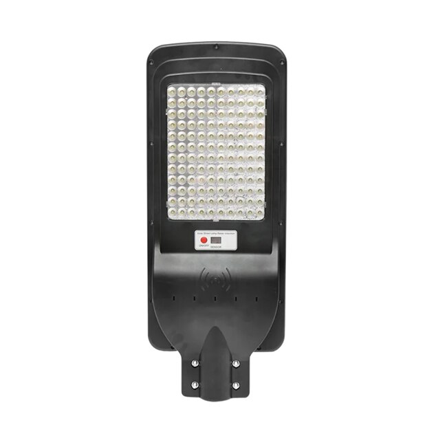 Lampa LED BK69221 cu prindere pe stalp pentru iluminat stradal, 6V/150W, cu panou solar si senzor de miscare